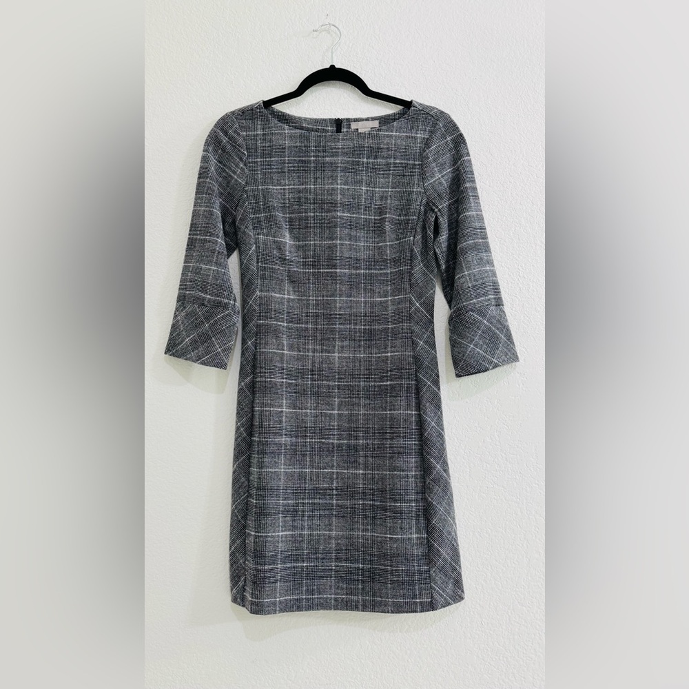 H&M Classic Gray Checkered Dress Size XXS